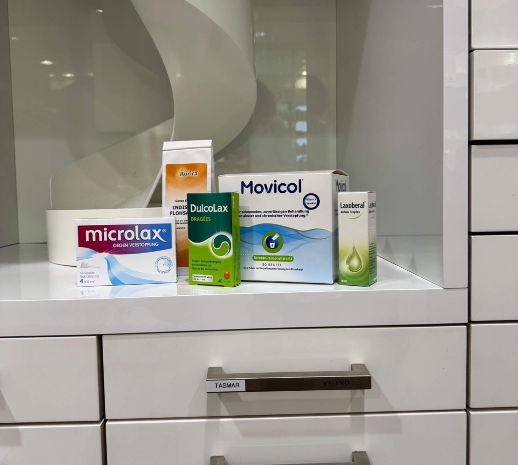 Ausgewählte Produkte zur Behandlung von Verstopfung
